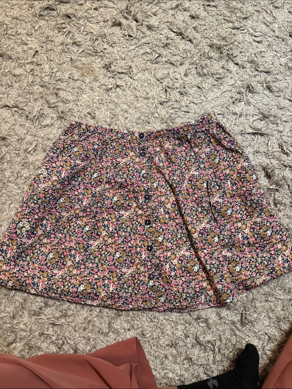 Forever 21 Floral Mini Skirt - Purple, Pink, Blue